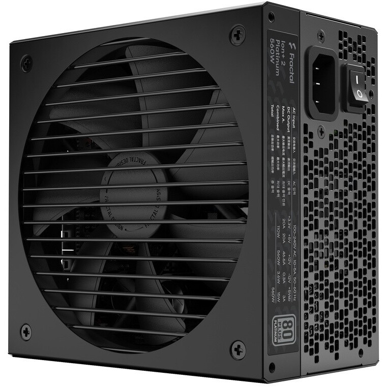 Barošanas bloks 560W Fractal Design Ion+ 2 Platinum (FD-PIA2P560)
