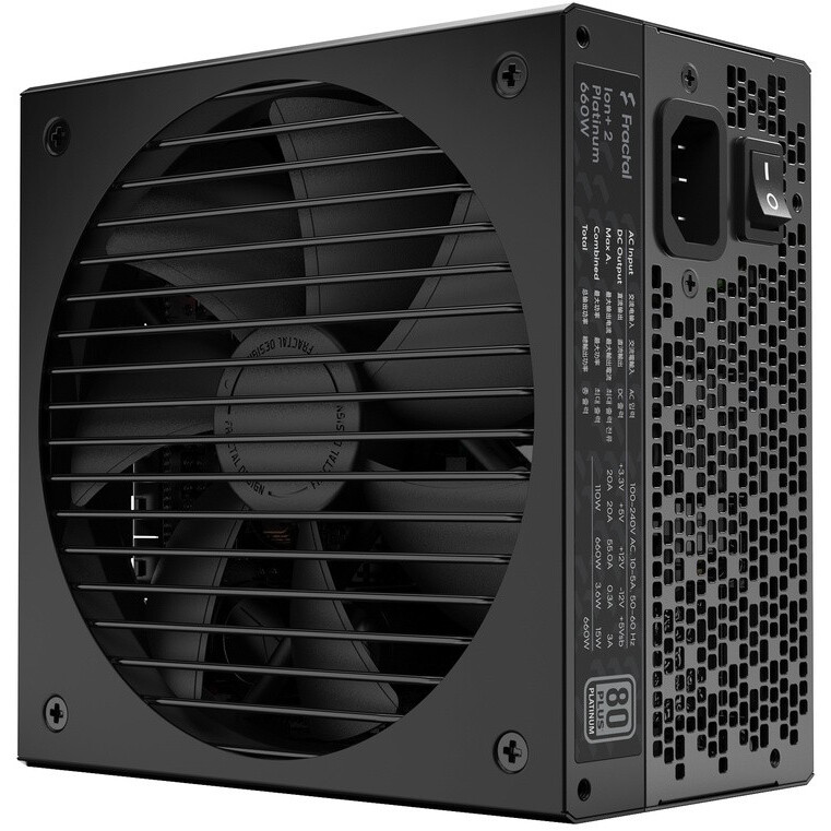 Bloc dalimentation 660W Fractal Design Ion+ 2 Platinum (FD-PIA2P660)