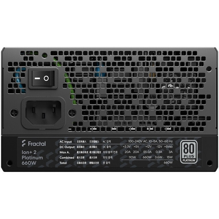 Bloc dalimentation 660W Fractal Design Ion+ 2 Platinum (FD-PIA2P660) - photo 5
