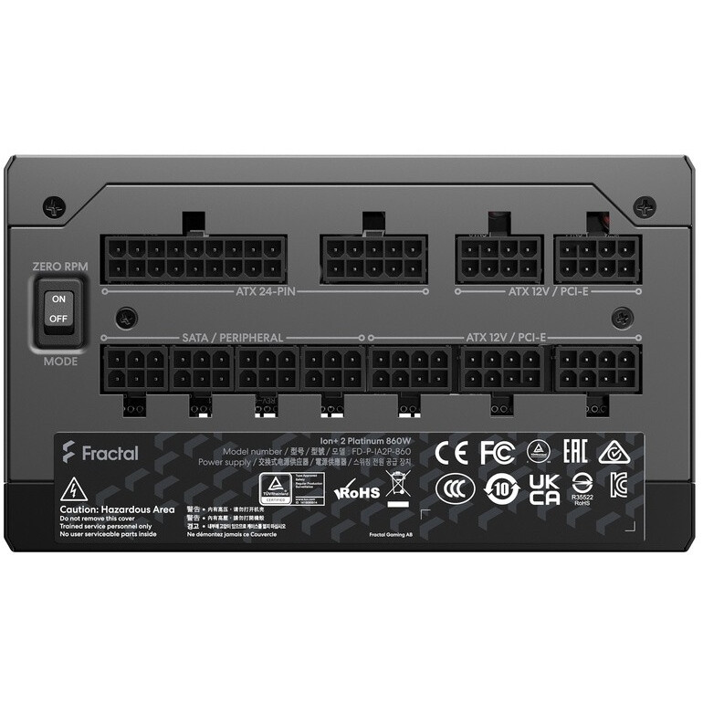 Bloc dalimentation 860W Fractal Design Ion+ 2 Platinum (FD-PIA2P860) - photo 10