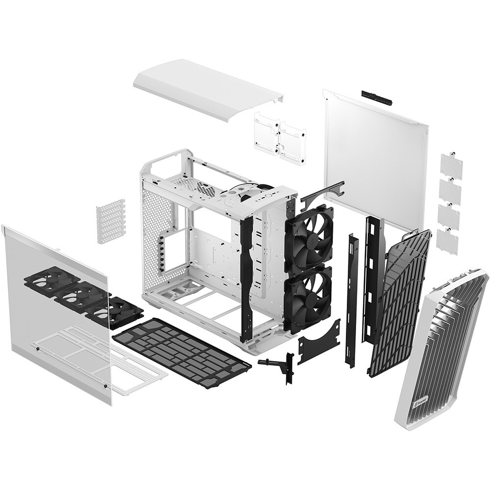 Datoru korpuss Fractal Design Torrent White TG Clear Tint - FD-C-TOR1A-03 - foto 12
