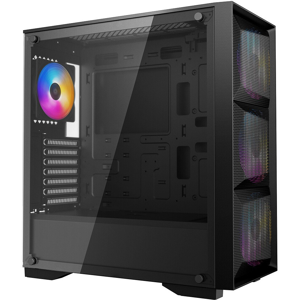 Datoru korpuss DeepCool MATREXX 50 MESH 4FS Black - DP-ATX-MATREXX50-MESH-4FS - foto 3