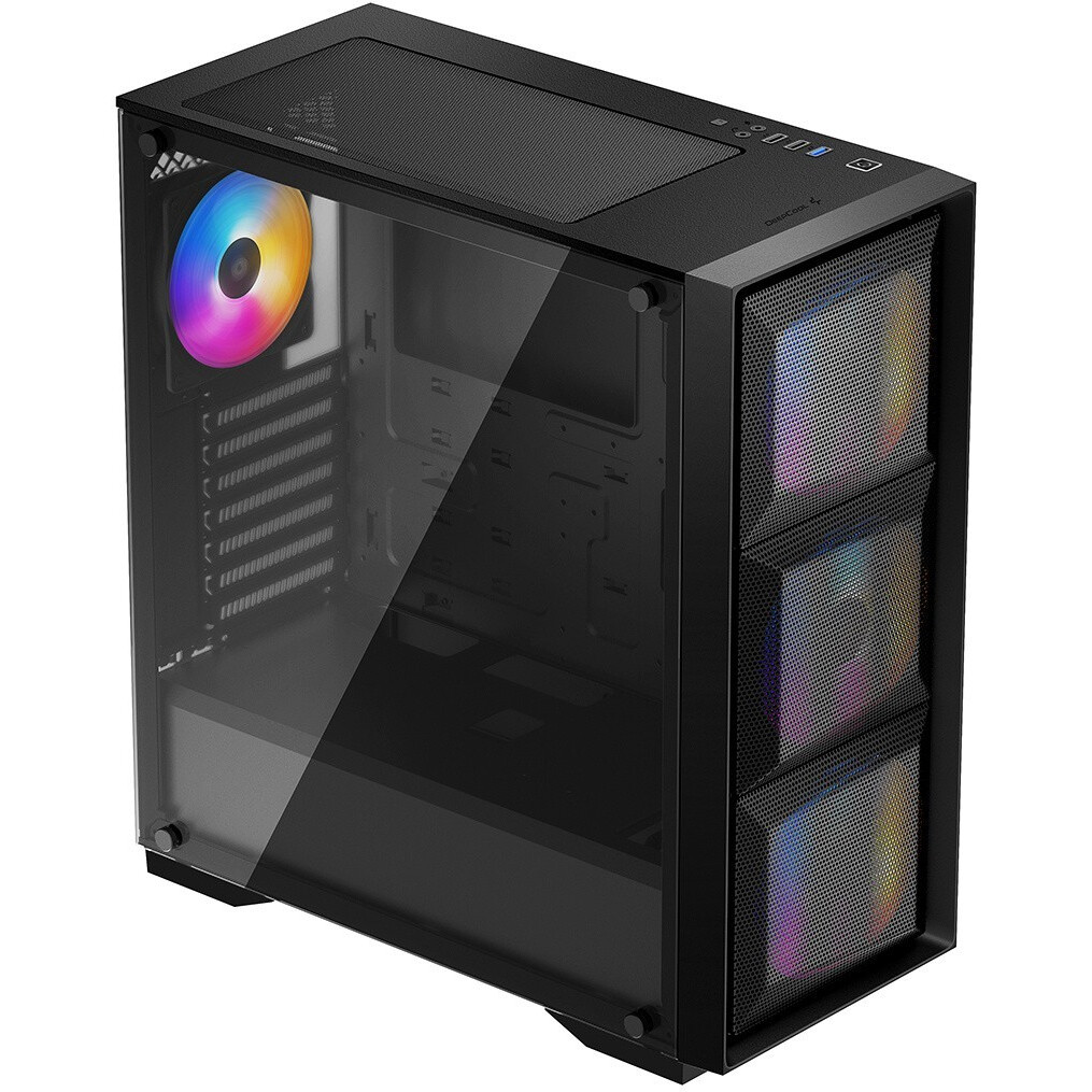 Datoru korpuss DeepCool MATREXX 50 MESH 4FS Black - DP-ATX-MATREXX50-MESH-4FS - foto 4