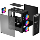 Datoru korpuss DeepCool MATREXX 50 MESH 4FS Black (DP-ATX-MATREXX50-MESH-4FS)