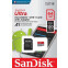 La carte mémoire 64Gb MicroSD SanDisk Ultra + SD adapter (SDSQUA4-064G-GN6MA)