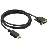 Kabelis DisplayPort (M) - DVI (M), 2m, Buro BHP DPP_DVI-2