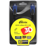 Kabelis HDMI - HDMI, 1.8m, Ritmix RCC-352