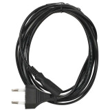 Barošanas kabelis CEE 7/16 - IEC-320-C7, 1.8m, VCOM CE023-CU0.5-1.8M