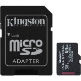 Atmiņas kartes 64Gb MicroSD Kingston + SD adapter (SDCIT2/64GB)