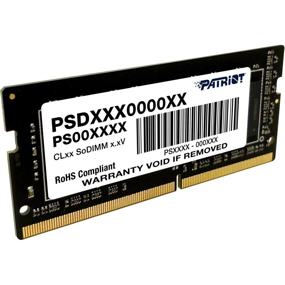 Operatīvā atmiņa 4Gb DDR4 2666MHz Patriot Signature SO-DIMM (PSD44G266682S)