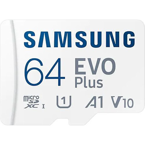 Atmiņas kartes 64Gb MicroSD Samsung EVO Plus + SD adapter (MB-MC64KA) - foto 5