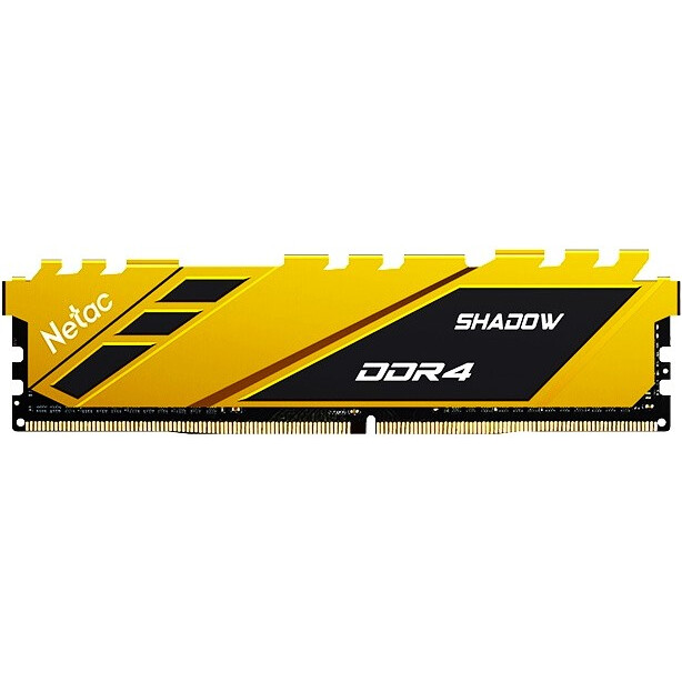 Operatīvā atmiņa 8Gb DDR4 3200MHz Netac Shadow Yellow (NTSDD4P32SP-08Y)