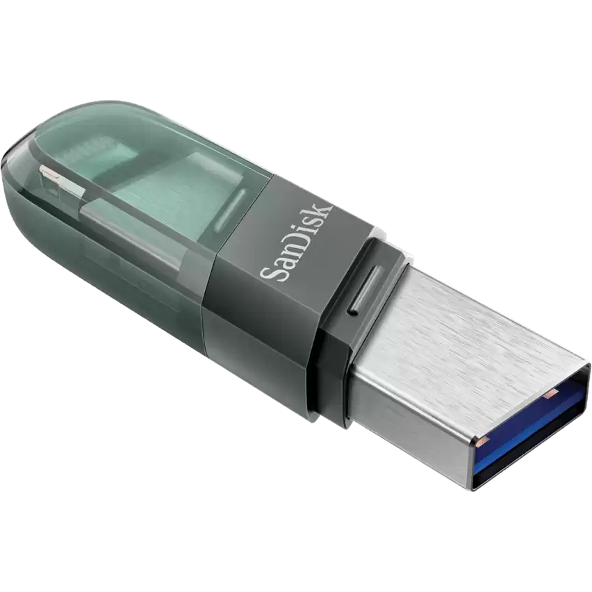 USB zibatmiņa 128Gb SanDisk iXpand Flip (SDIX90N-128G-GN6NE) - foto 3