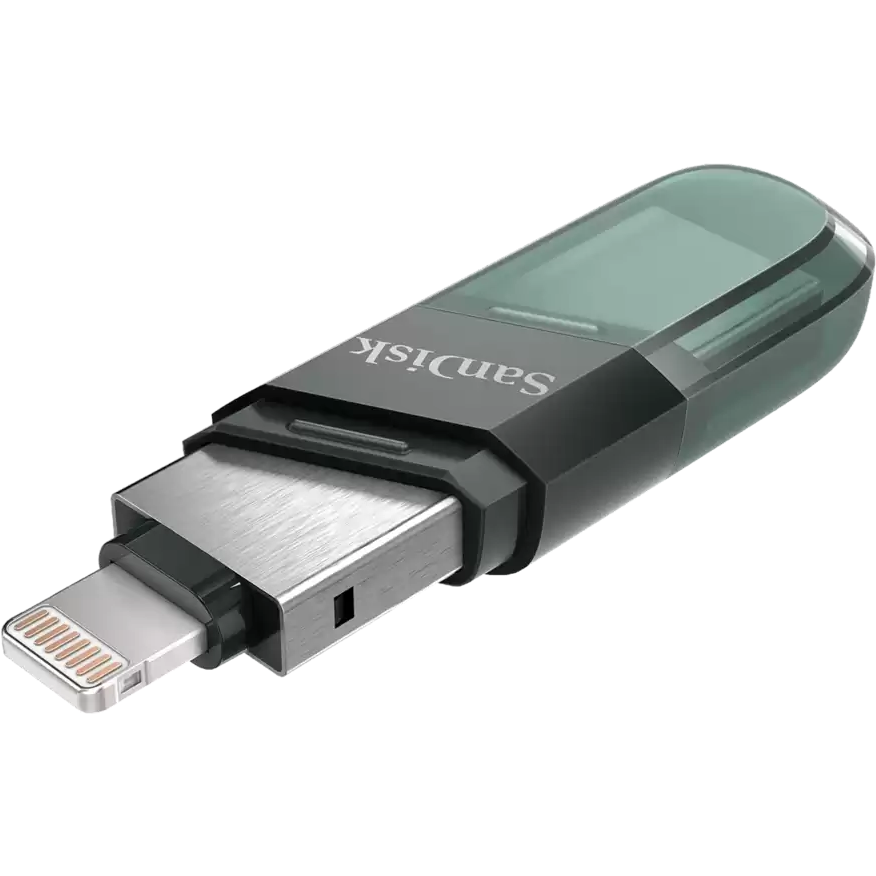 USB zibatmiņa 128Gb SanDisk iXpand Flip (SDIX90N-128G-GN6NE) - foto 4