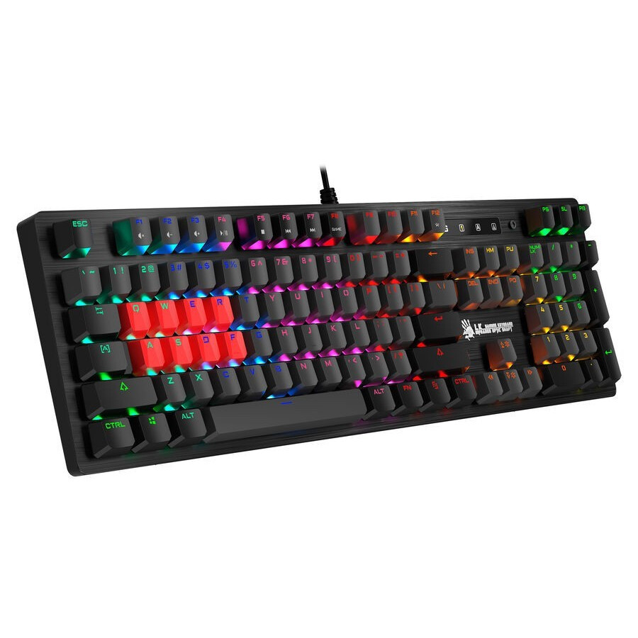Tastatūra A4Tech Bloody B820R Dual Color Black/Grey - foto 3