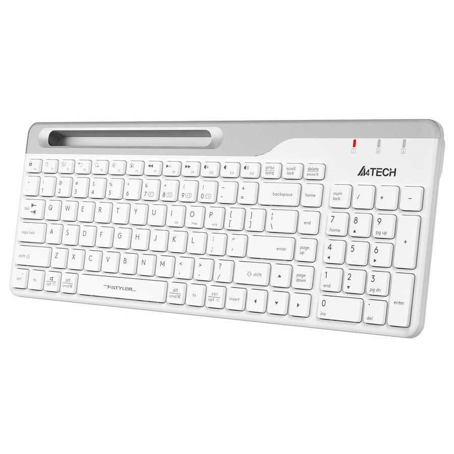 Tastatūra A4Tech Fstyler FBK25 White/Grey - foto 2