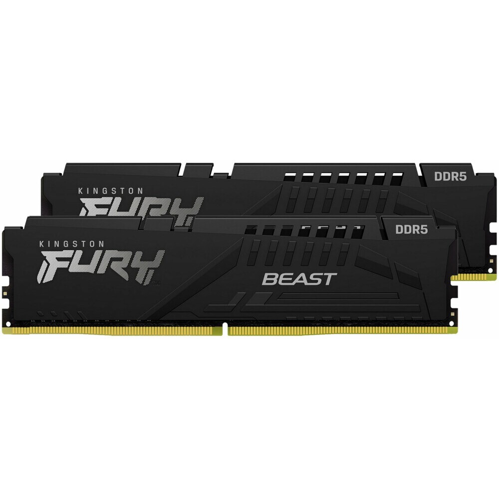 La mémoire vive 32Gb DDR5 4800MHz Kingston Fury Beast (KF548C38BBK2-32) (2x16Gb KIT)