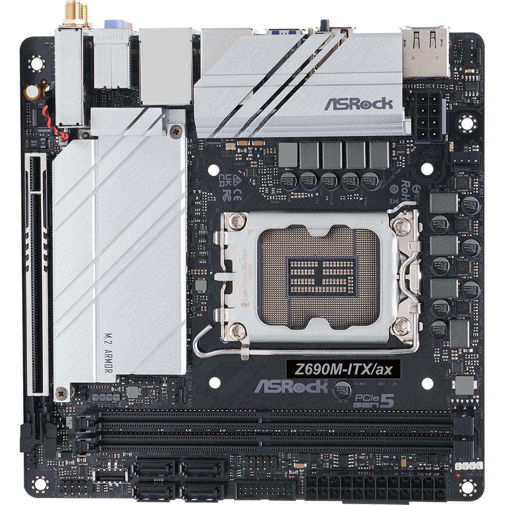 Pamatplate ASRock Z690M-ITX/ax