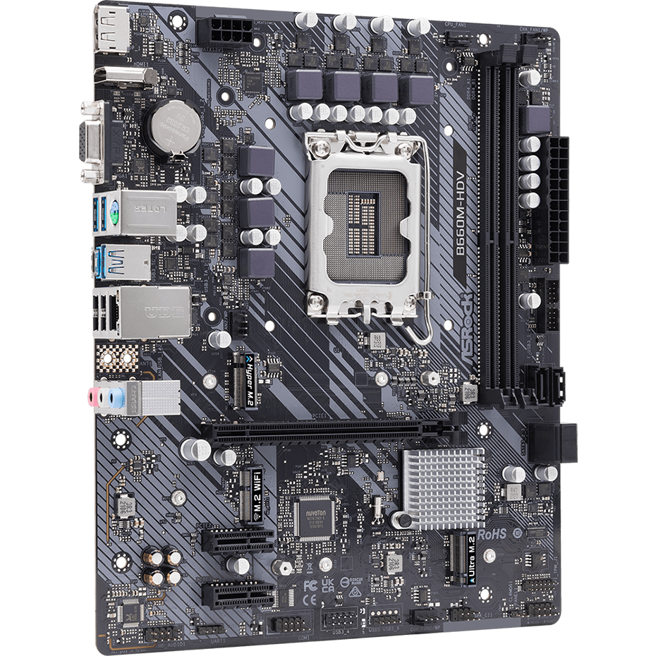 Pamatplate ASRock B660M-HDV (B660M-HDV) - foto 3