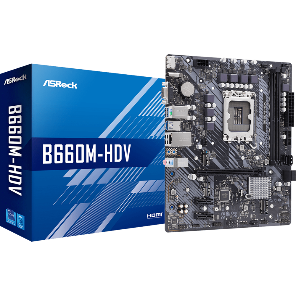 Pamatplate ASRock B660M-HDV (B660M-HDV) - foto 5