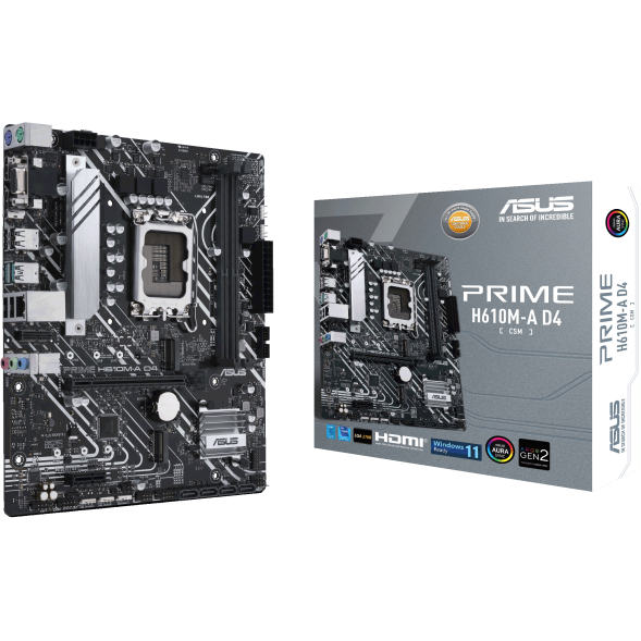 Pamatplate ASUS PRIME H610M-A D4-CSM (PRIME H610M-A D4-CSM) - foto 5