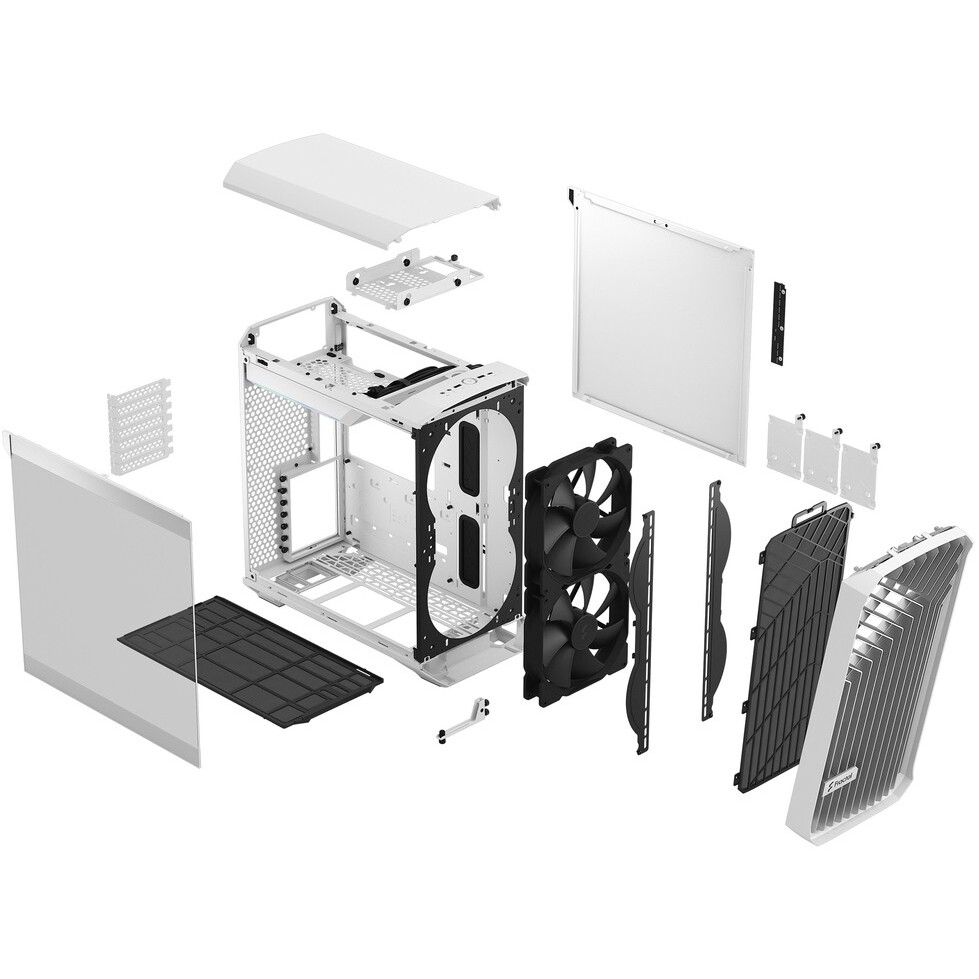 Datoru korpuss Fractal Design Torrent Compact White TG Clear Tint - FD-C-TOR1C-03 - foto 10
