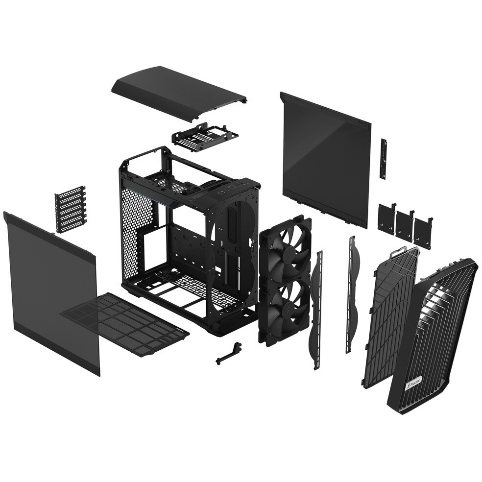 Datoru korpuss Fractal Design Torrent Compact Black TG Dark Tint - FD-C-TOR1C-01 - foto 10