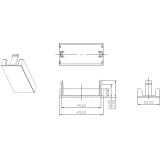 Ieliktnis Hyperline SIP2-BL-M45-22.5-BK
