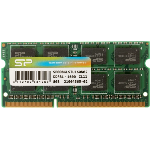 Operatīvā atmiņa 8Gb DDR-III 1600MHz Silicon Power SO-DIMM (SP008GLSTU160N02)