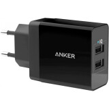 Netzladegerät Anker 24W 2-Port USB Charger Black (A2021L11)