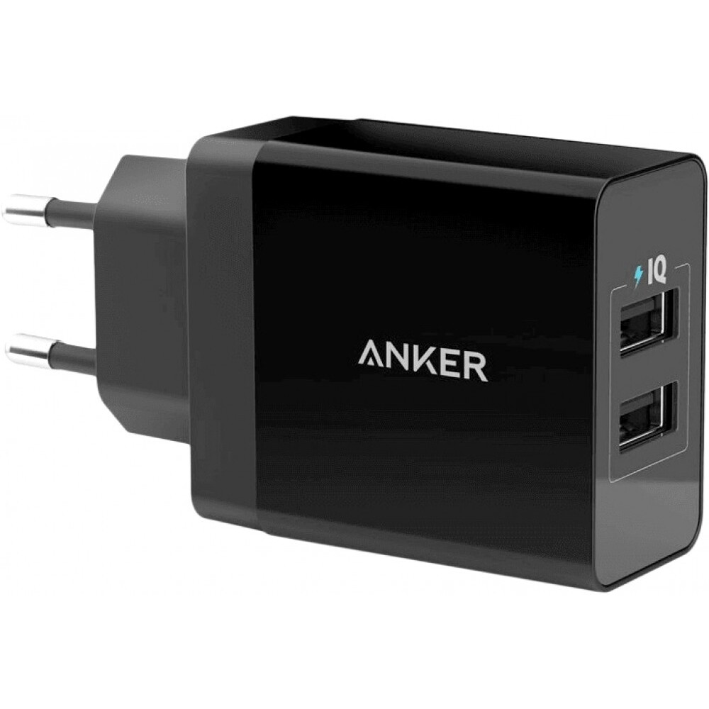 Netzladegerät Anker 24W 2-Port USB Charger Black - A2021L11 - Foto 2