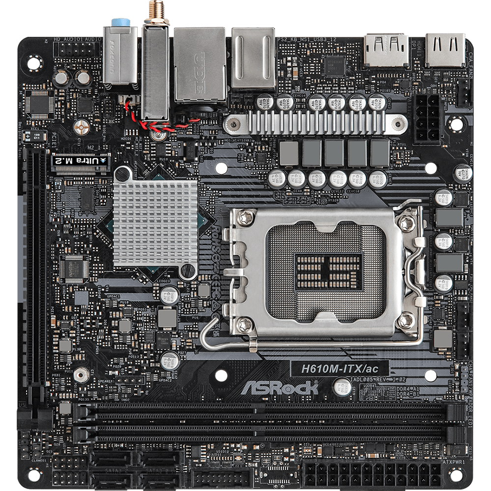 Pamatplate ASRock H610M-ITX/AC