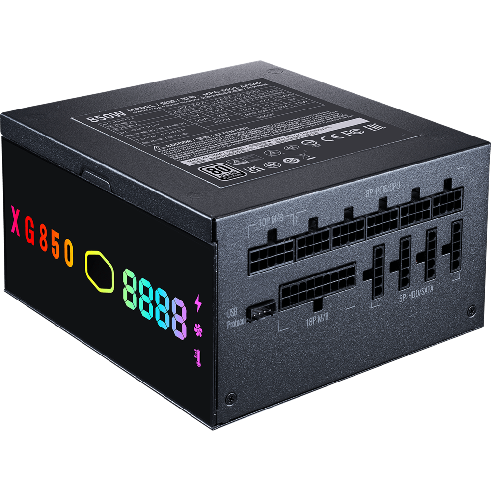 Barošanas bloks 850W Cooler Master XG850 Plus Platinum (MPG-8501-AFBAP-XEU) - foto 3