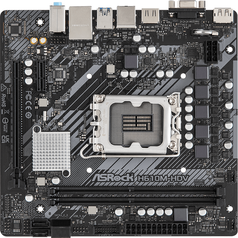 Pamatplate ASRock H610M-HDV