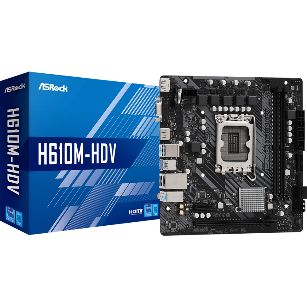Pamatplate ASRock H610M-HDV - foto 5