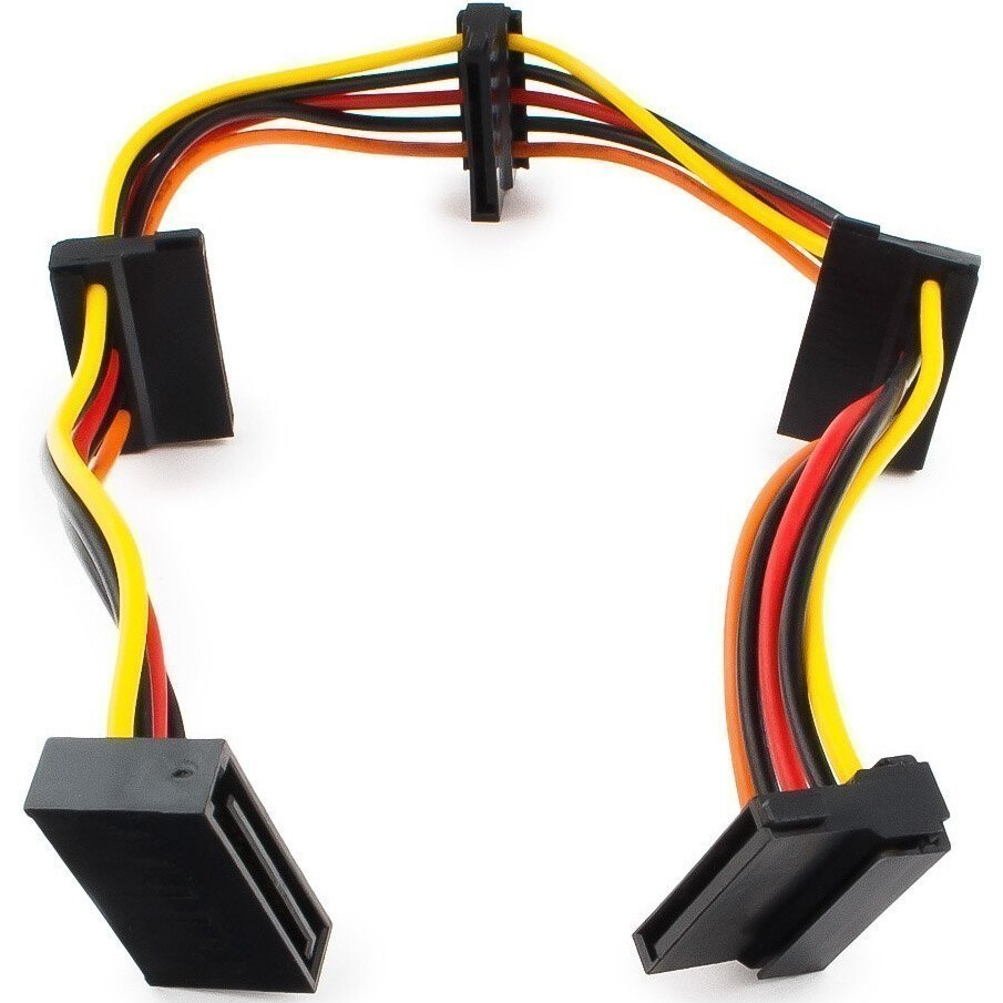 Kabelis SATA Power - 4x SATA Power, 0.4m, Gembird CC-SATAMF-03