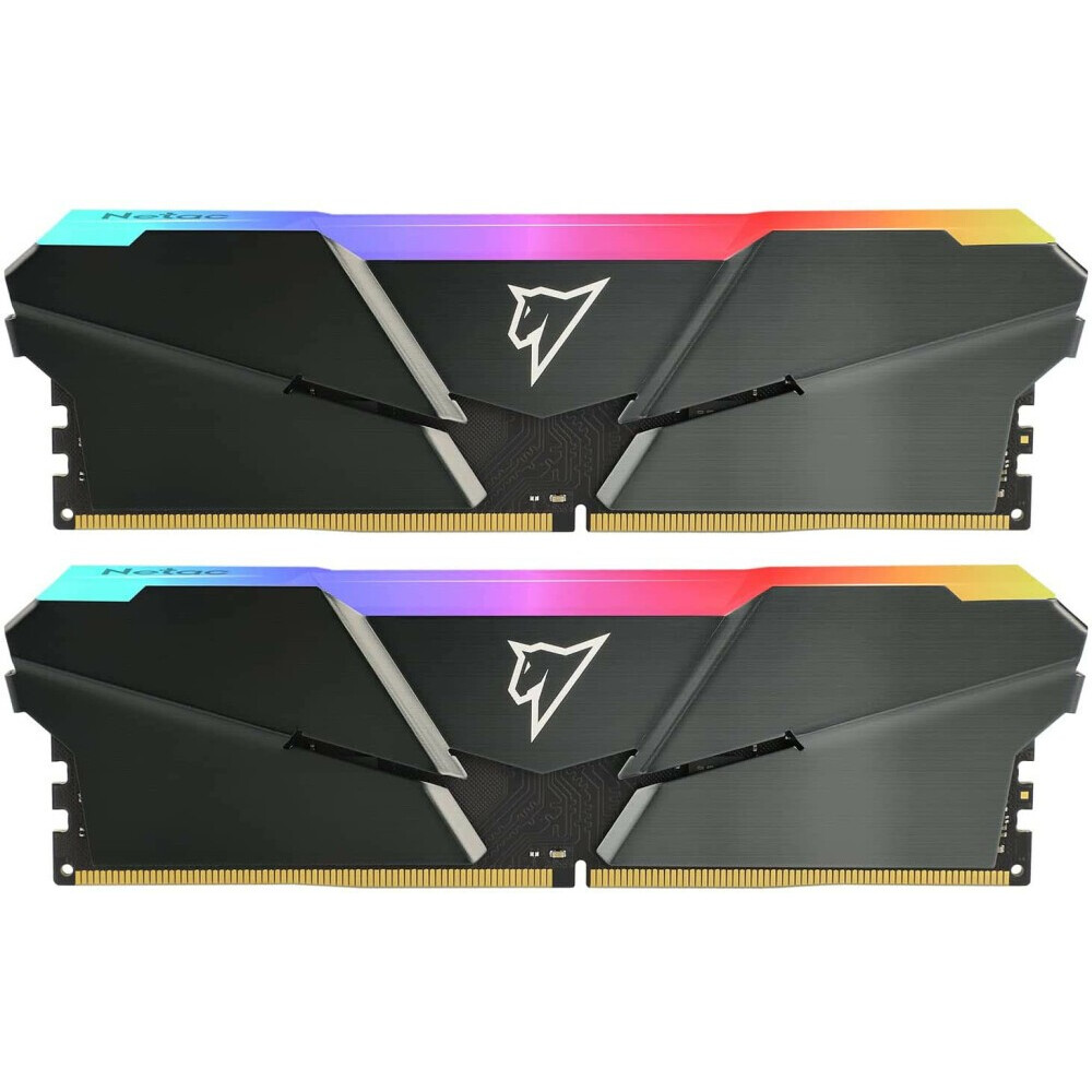Operatīvā atmiņa 16Gb DDR4 3200MHz Netac Shadow RGB (NTSRD4P32DP-16E) (2x8Gb KIT)