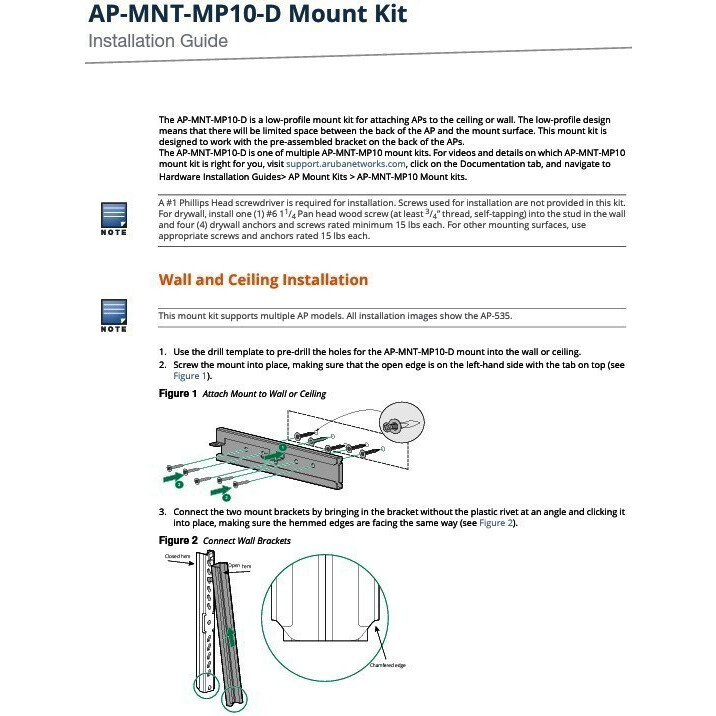 Stiprinājums HPE Q9G71A AP-MNT-MP10-D - foto 4