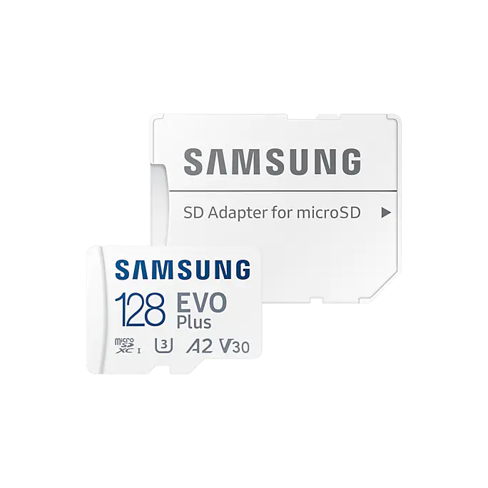 Atmiņas kartes 128Gb MicroSD Samsung EVO Plus + SD adapter (MB-MC128KA)