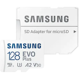 Atmiņas kartes 128Gb MicroSD Samsung EVO Plus + SD adapter (MB-MC128KA)