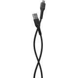 Kabelis USB - USB Type-C, 1m, More Choice K16a Black (K16AB)