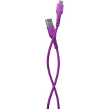 Kabelis USB - USB Type-C, 1m, More Choice K16a Purple (K16AP)