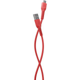 Kabelis USB - USB Type-C, 1m, More Choice K16a Red (K16AR)