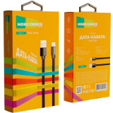 Kabelis USB - USB Type-C, 1m, More Choice K20a Black (K20AB)