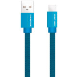 Kabelis USB - USB Type-C, 1m, More Choice K20a Blue (K20ABL)