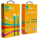 Kabelis USB - USB Type-C, 1m, More Choice K20a Blue (K20ABL)