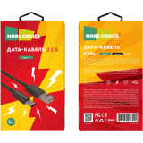 Kabelis USB - USB Type-C, 1m, More Choice K24a Black (K24AB)