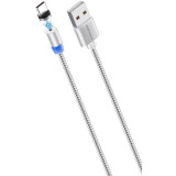 Kabelis USB - USB Type-C, 1m, More Choice K61Sa Silver (K61SAS)