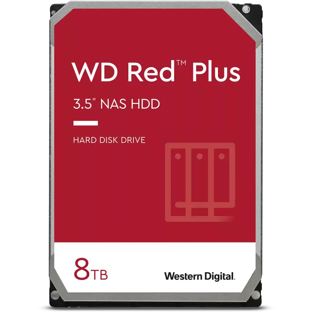 Cietais disks 8Tb SATA-III WD Red Plus (WD80EFZZ)