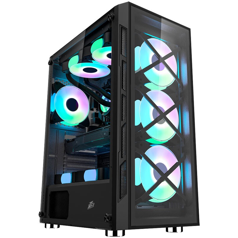 Boitiers PC 1STPLAYER FIREBASE XP-G - XP-G-BK-4F1